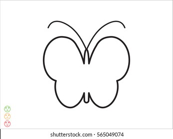 Butterfly icon, vector illustration eps10
