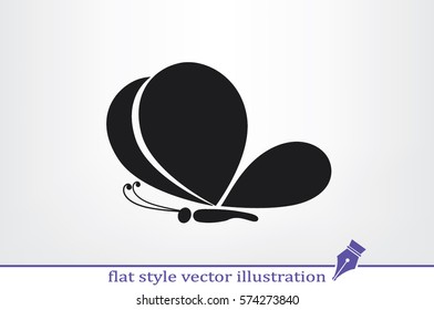 butterfly icon icon vector illustration eps10.