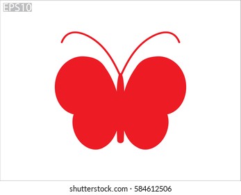 Butterfly icon, vector illustration eps10
