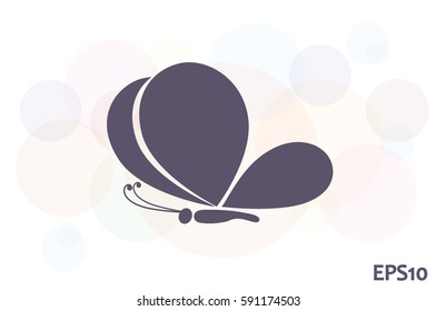 butterfly icon icon vector illustration eps10.