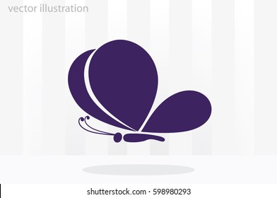 butterfly icon icon vector illustration eps10.