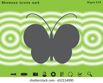 Butterfly icon, vector illustration eps10