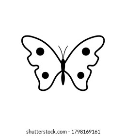 butterfly icon vector illustration logo template