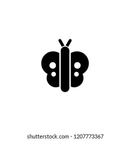 butterfly icon. butterfly vector illustration on white background for web and apps.