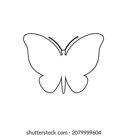 butterfly icon vector illustration symbol