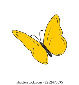 butterfly icon vector illustration symbol design