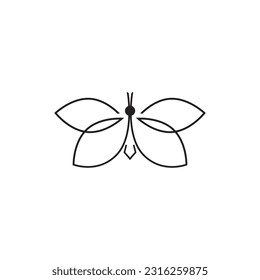 BUTTERFLY ICON VECTOR ILLUSTRATION SYMBOL DESIGN