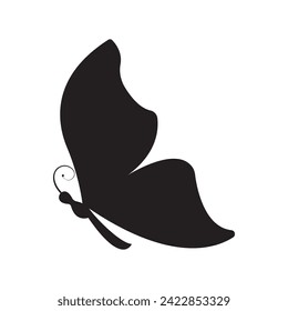 Diseño de la plantilla de ilustración vectorial de icono de mariposa