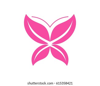 butterfly icon vector illustration template