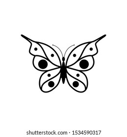 butterfly icon vector illutration logo template eps - 10