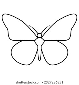 Butterfly icon vector. Insect illustration sign. Butterfly symbol or logo.