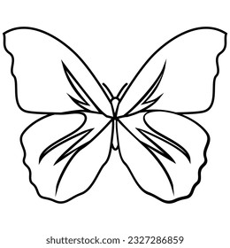 Butterfly icon vector. Insect illustration sign. Butterfly symbol or logo.