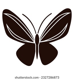Vector de icono de mariposa. Signo de ilustración de insectos. Símbolo o logotipo de mariposa.