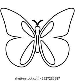 Butterfly icon vector. Insect illustration sign. Butterfly symbol or logo.