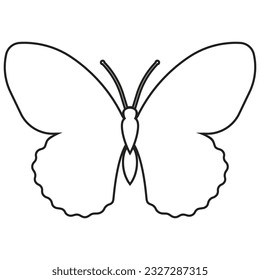 Butterfly icon vector. Insect illustration sign. Butterfly symbol or logo.