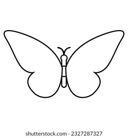 Butterfly icon vector. Insect illustration sign. Butterfly symbol or logo.