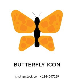 Butterfly icon vector isolated on white background for your web and mobile app design, Butterfly logo concept