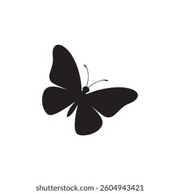 butterfly icon vector isolated on white background