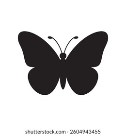 butterfly icon vector isolated on white background