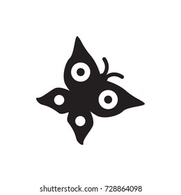 Butterfly icon. Vector isolated icon for web and mobile on white background.