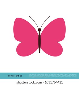 Butterfly Icon Vector Logo Template Illustration Design. Vector EPS 10.