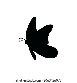 Vector de icono de mariposa. signo de la ilustración de la polilla. símbolo de insecto o logotipo.