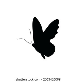 Butterfly icon vector. moth illustration sign. insect symbol or logo. 