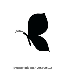 Vector de icono de mariposa. signo de la ilustración de la polilla. símbolo de insecto o logotipo.