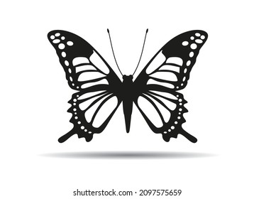 Butterfly Icon. Vector outline Illustration.