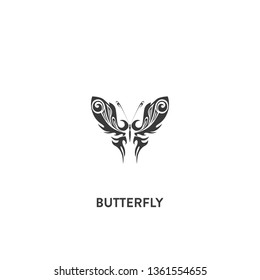 butterfly icon vector. butterfly sign on white background. butterfly icon for web and app