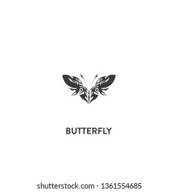 butterfly icon vector. butterfly sign on white background. butterfly icon for web and app
