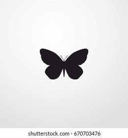 butterfly icon. vector sign symbol on white background