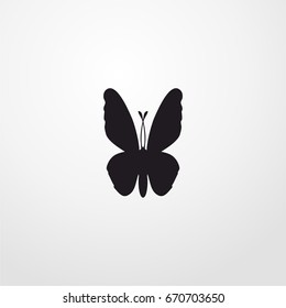 butterfly icon. vector sign symbol on white background