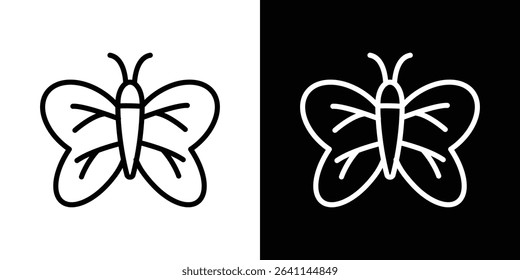 Butterfly icon vector simple element illustration editable