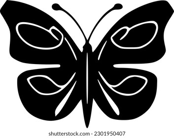 butterfly icon vector symbol design illustration