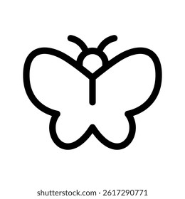 Butterfly Icon Vector Symbol Design Illustration