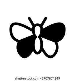 Butterfly Icon Vector Symbol Design Illustration