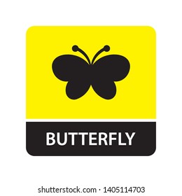 Butterfly icon for web and mobile