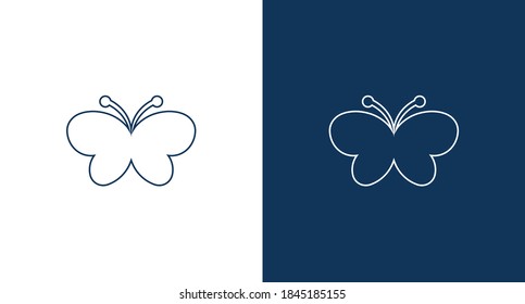 Butterfly icon for web and mobile