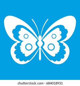 Butterfly icon white