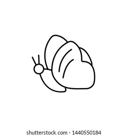 butterfly iconicon. Simple thin line, outline vector of Biology icons for UI and UX, website or mobile application