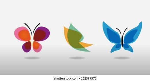 Butterfly icons