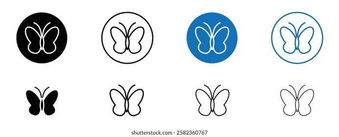 Butterfly icons pack vectors for app and web ui designs