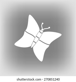 butterfly icons set