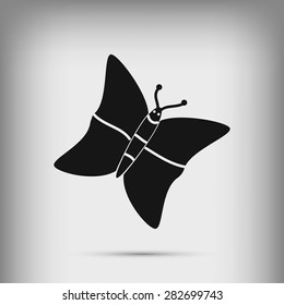 butterfly icons set
