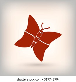 butterfly icons set