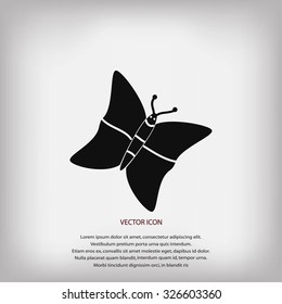 butterfly icons set