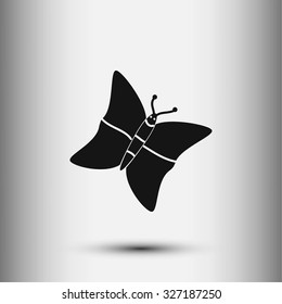 butterfly icons set