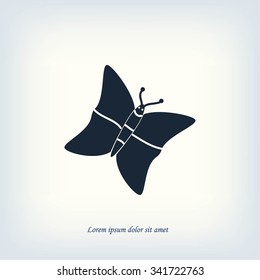 butterfly icons set