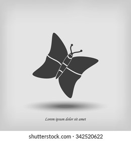 butterfly icons set